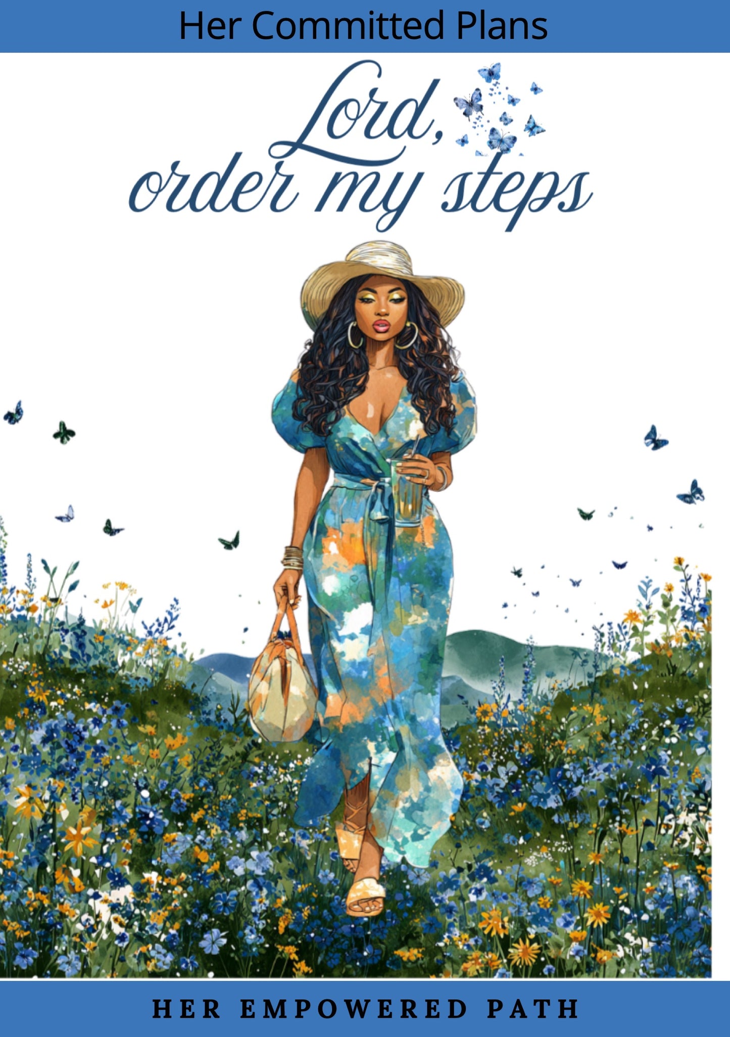 Her Committed Plans Digital Sticker Collection | Digital Black Girl Christian Stickers for Goodnotes, iPad & Digital Planners/ Faith Digital Stickers