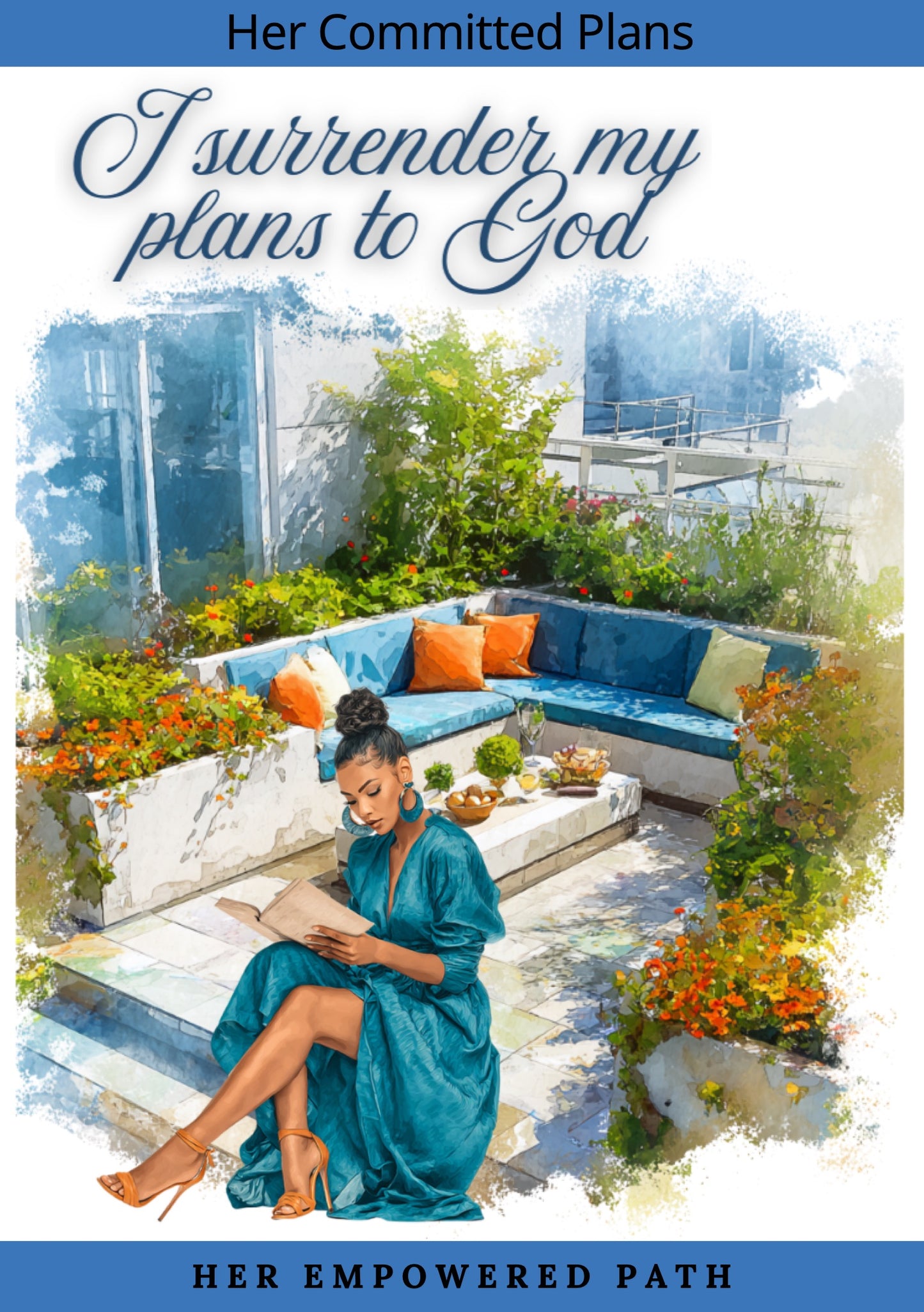 Her Committed Plans Digital Sticker Collection | Digital Black Girl Christian Stickers for Goodnotes, iPad & Digital Planners/ Faith Digital Stickers