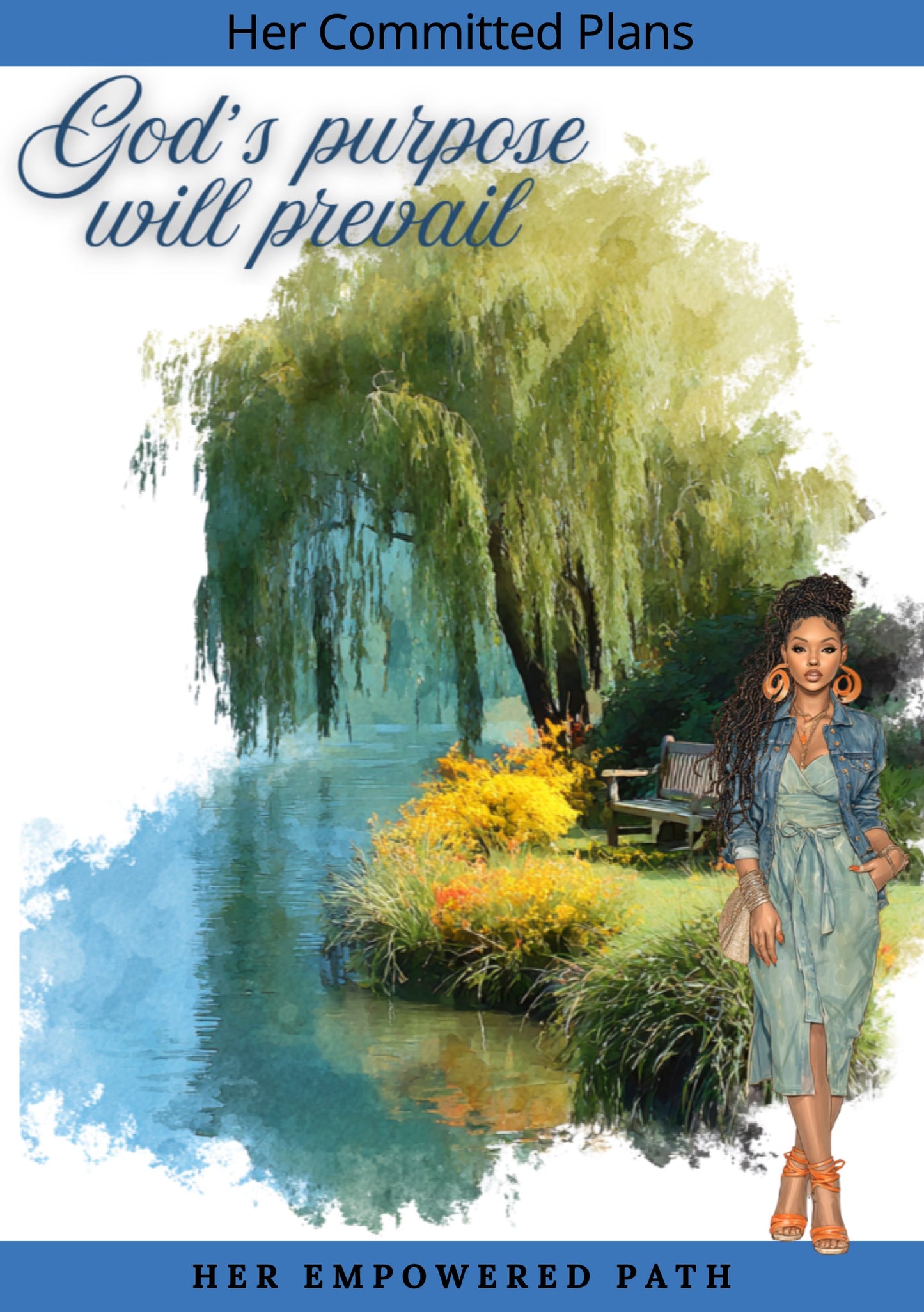 Her Committed Plans Digital Sticker Collection | Digital Black Girl Christian Stickers for Goodnotes, iPad & Digital Planners/ Faith Digital Stickers