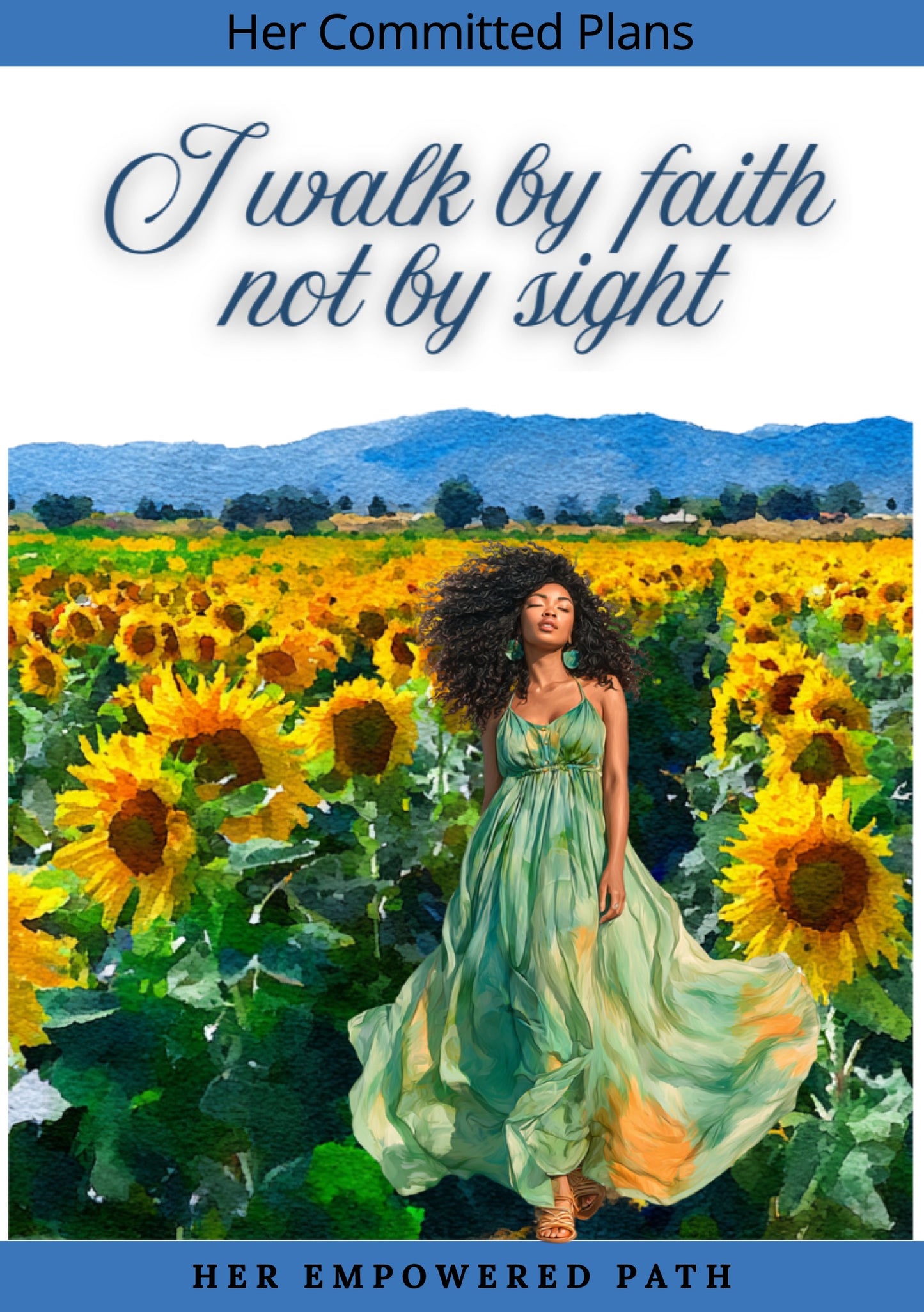 Her Committed Plans Digital Sticker Collection | Digital Black Girl Christian Stickers for Goodnotes, iPad & Digital Planners/ Faith Digital Stickers
