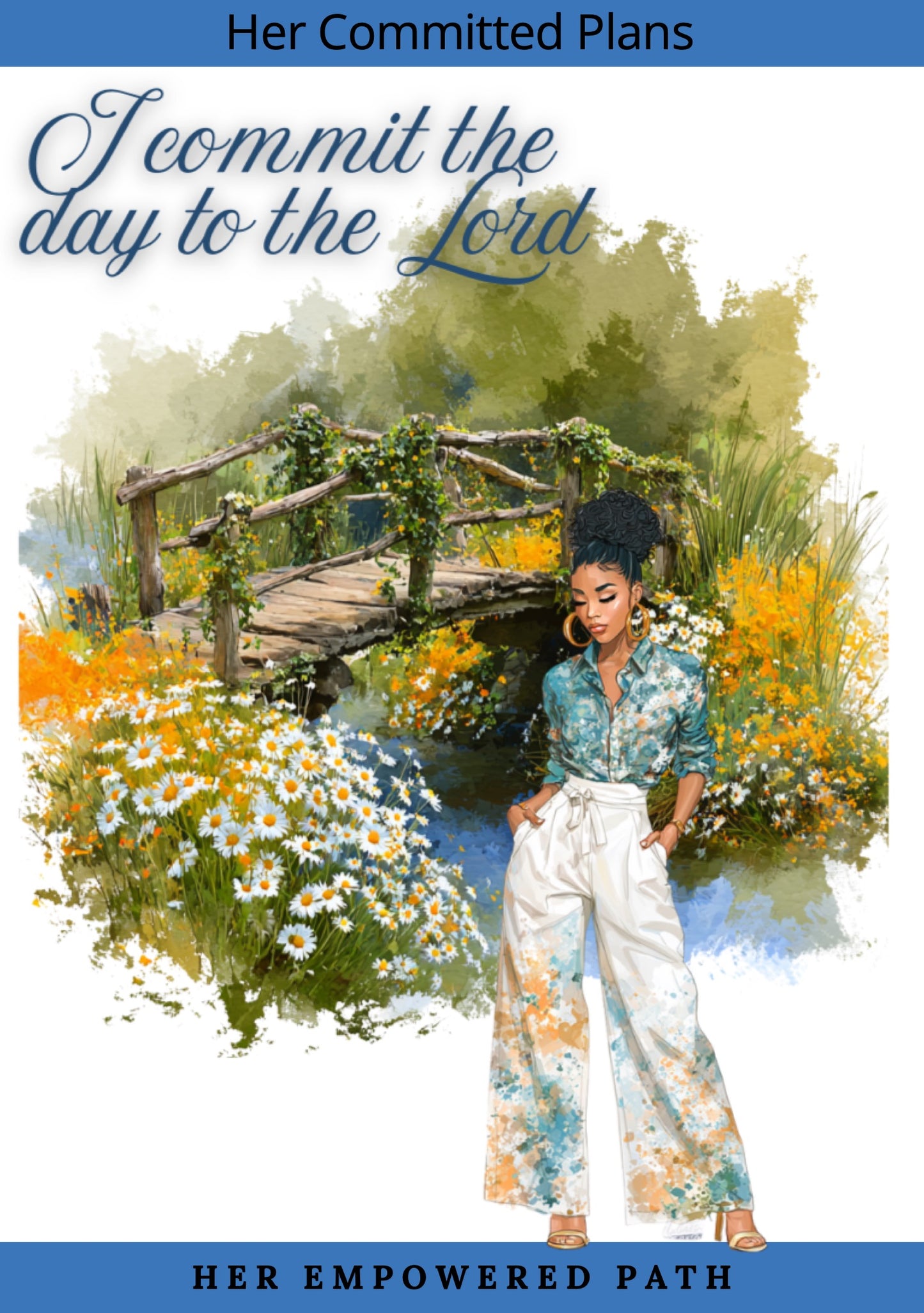 Her Committed Plans Digital Sticker Collection | Digital Black Girl Christian Stickers for Goodnotes, iPad & Digital Planners/ Faith Digital Stickers