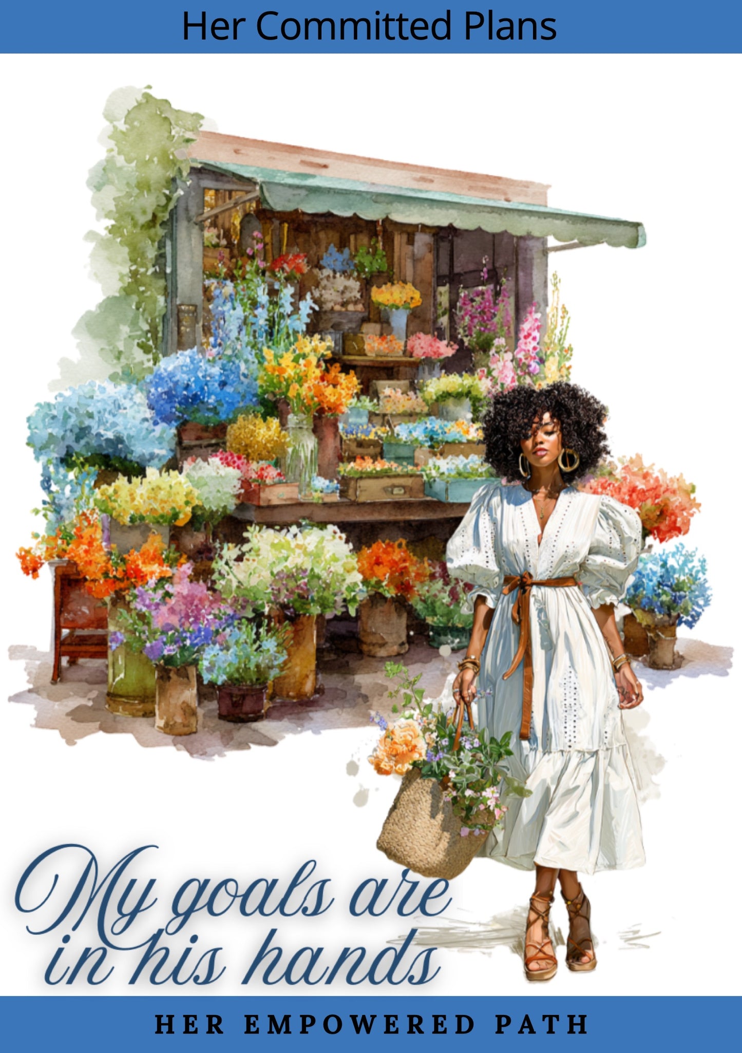 Her Committed Plans Digital Sticker Collection | Digital Black Girl Christian Stickers for Goodnotes, iPad & Digital Planners/ Faith Digital Stickers