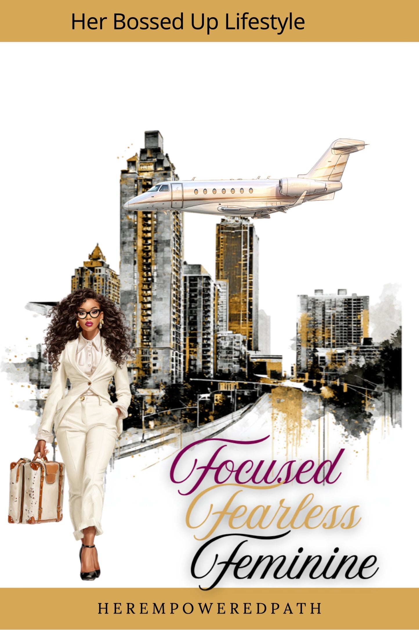 Her Bossed Up Lifestyle Digital Sticker Collection| Digital Black Girl Planner Stickers for Goodnotes, iPad & Digital Planners/ Digital Stickers