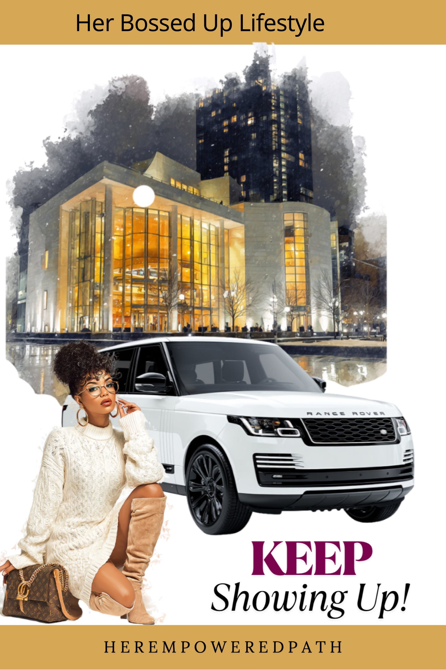 Her Bossed Up Lifestyle Digital Sticker Collection| Digital Black Girl Planner Stickers for Goodnotes, iPad & Digital Planners/ Digital Stickers