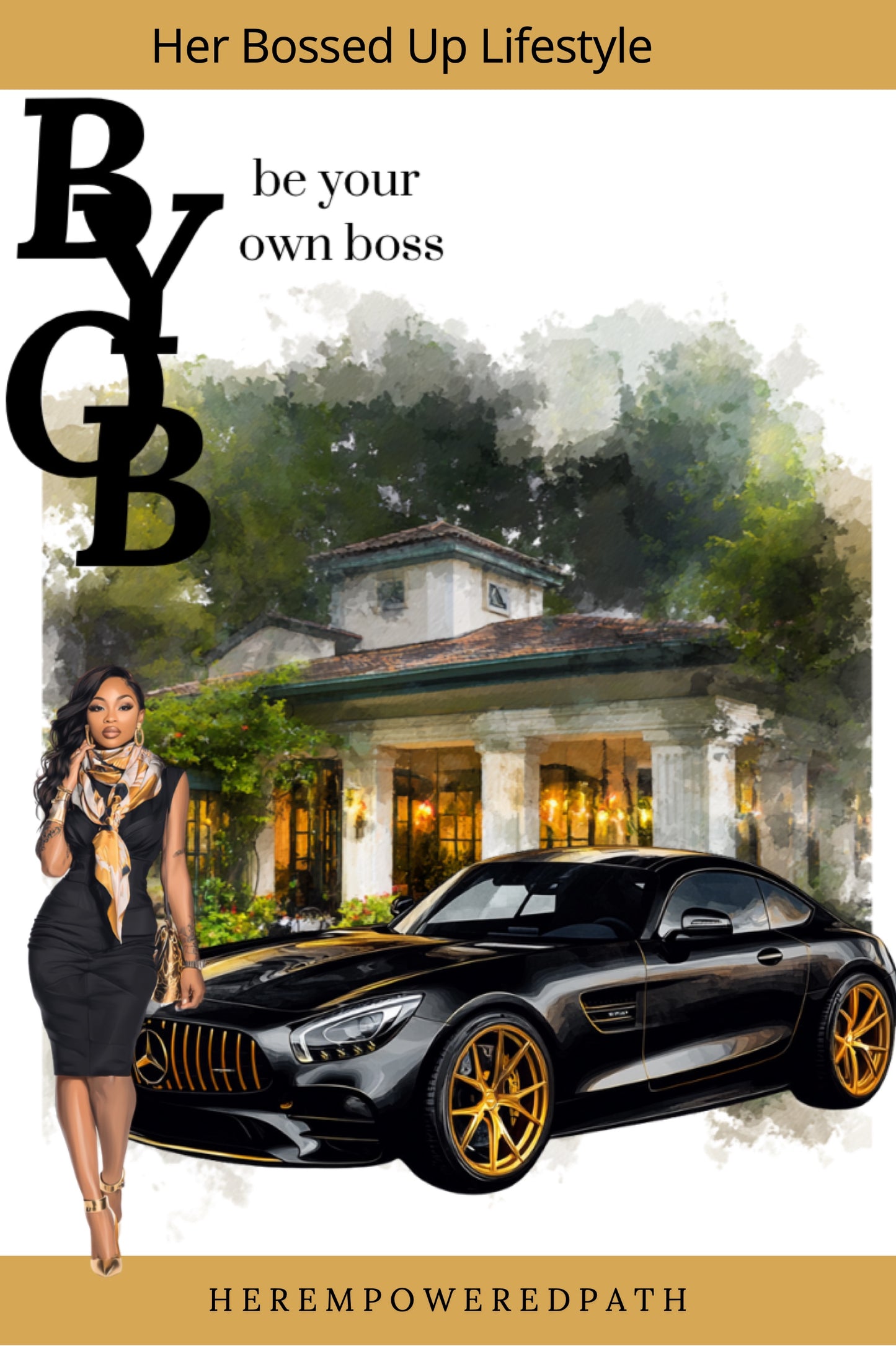 Her Bossed Up Lifestyle Digital Sticker Collection| Digital Black Girl Planner Stickers for Goodnotes, iPad & Digital Planners/ Digital Stickers