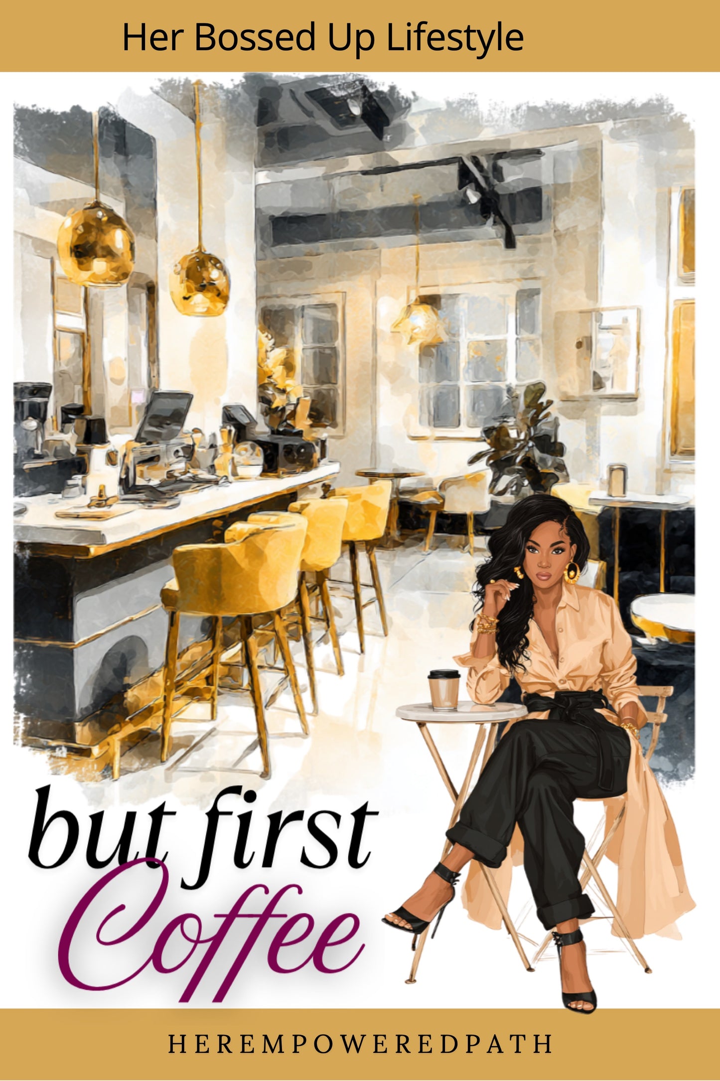 Her Bossed Up Lifestyle Digital Sticker Collection| Digital Black Girl Planner Stickers for Goodnotes, iPad & Digital Planners/ Digital Stickers