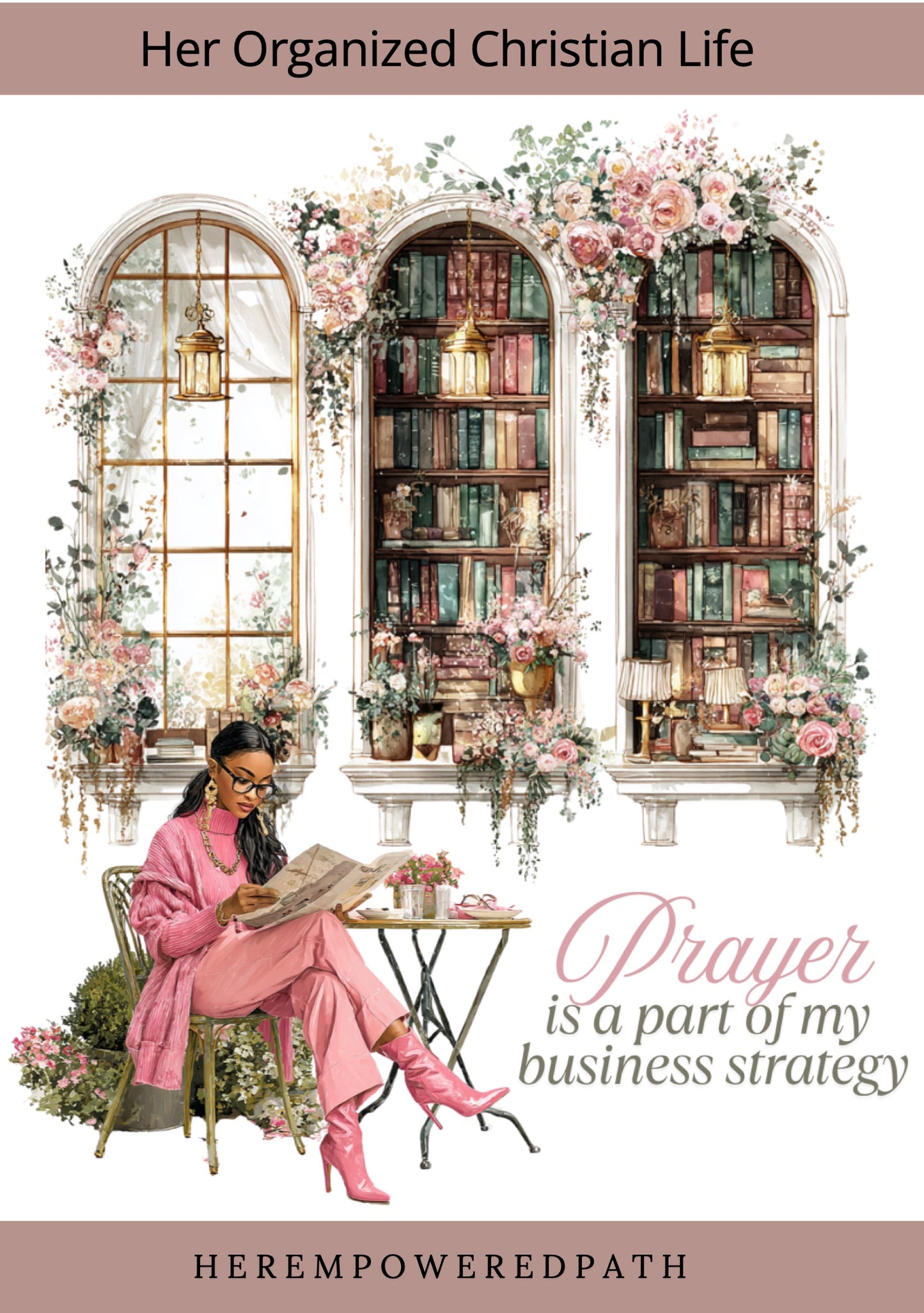 Her Organized Christian Life| Digital Black Girl Christian Stickers for Goodnotes, iPad & Digital Planners/ Faith Digital Stickers