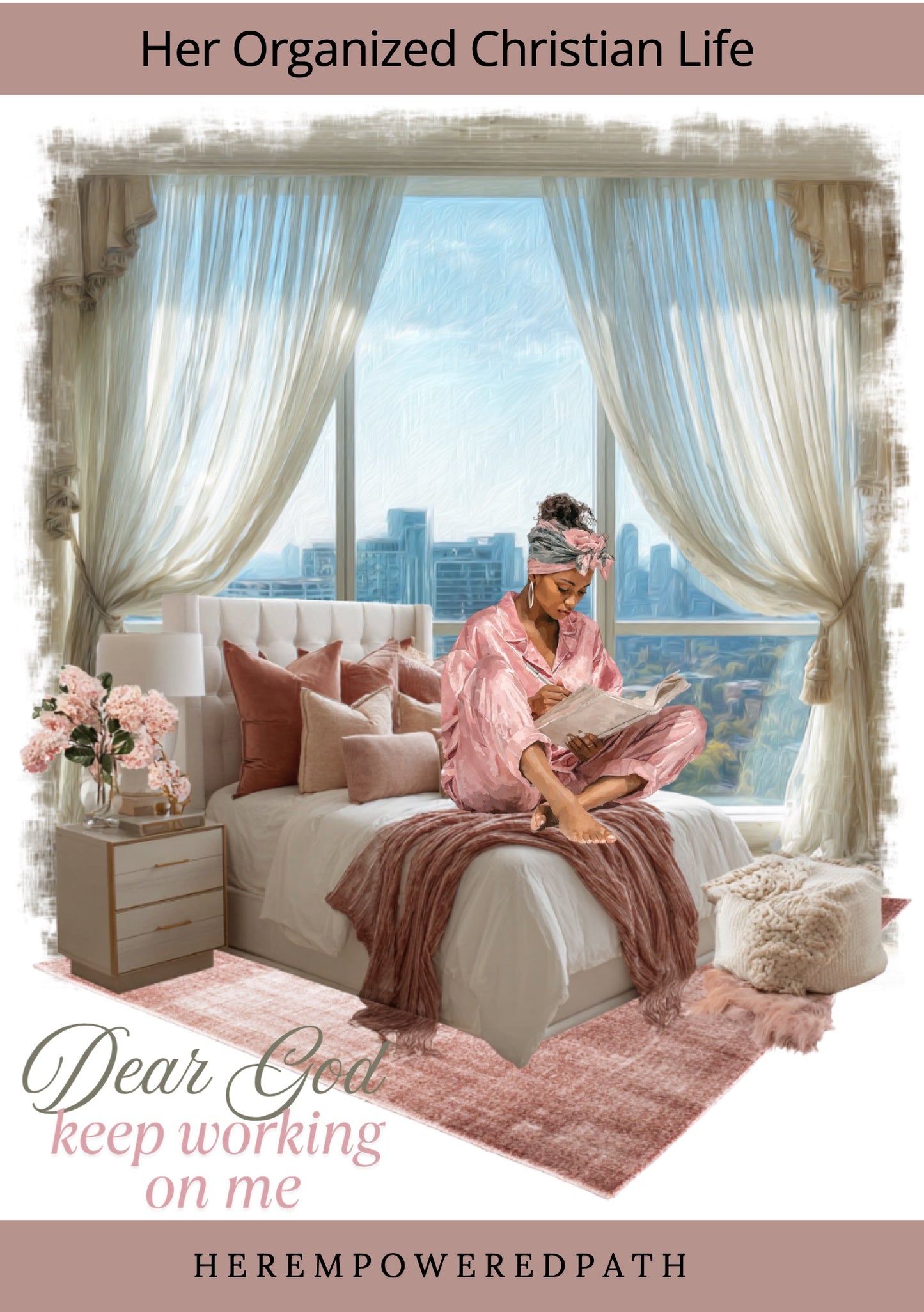 Her Organized Christian Life| Digital Black Girl Christian Stickers for Goodnotes, iPad & Digital Planners/ Faith Digital Stickers