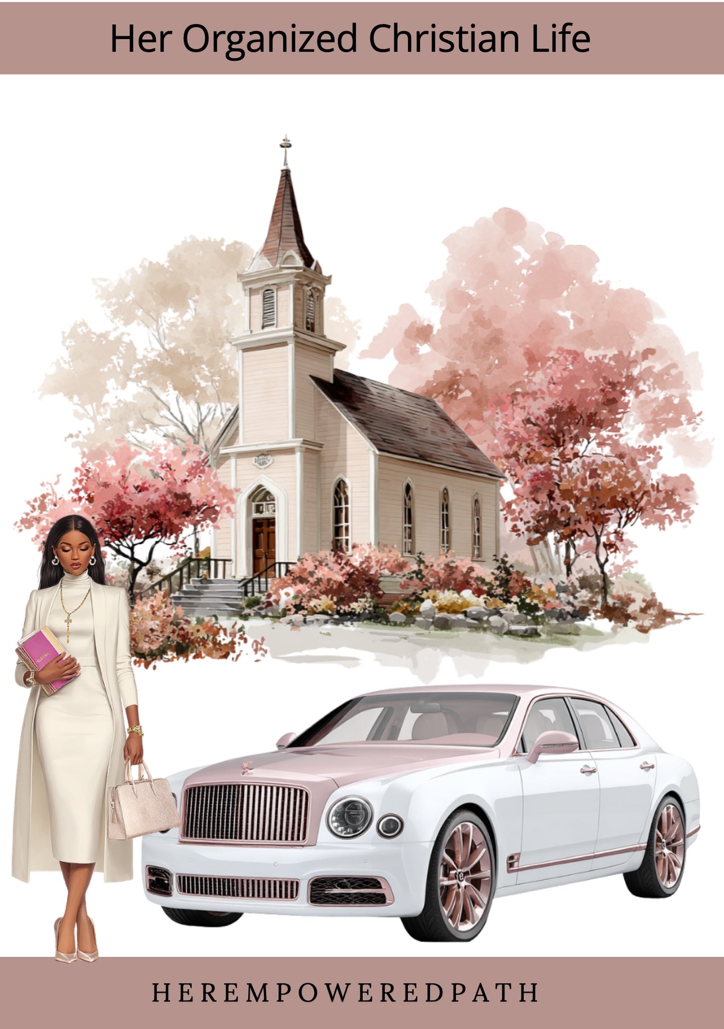 Her Organized Christian Life| Digital Black Girl Christian Stickers for Goodnotes, iPad & Digital Planners/ Faith Digital Stickers