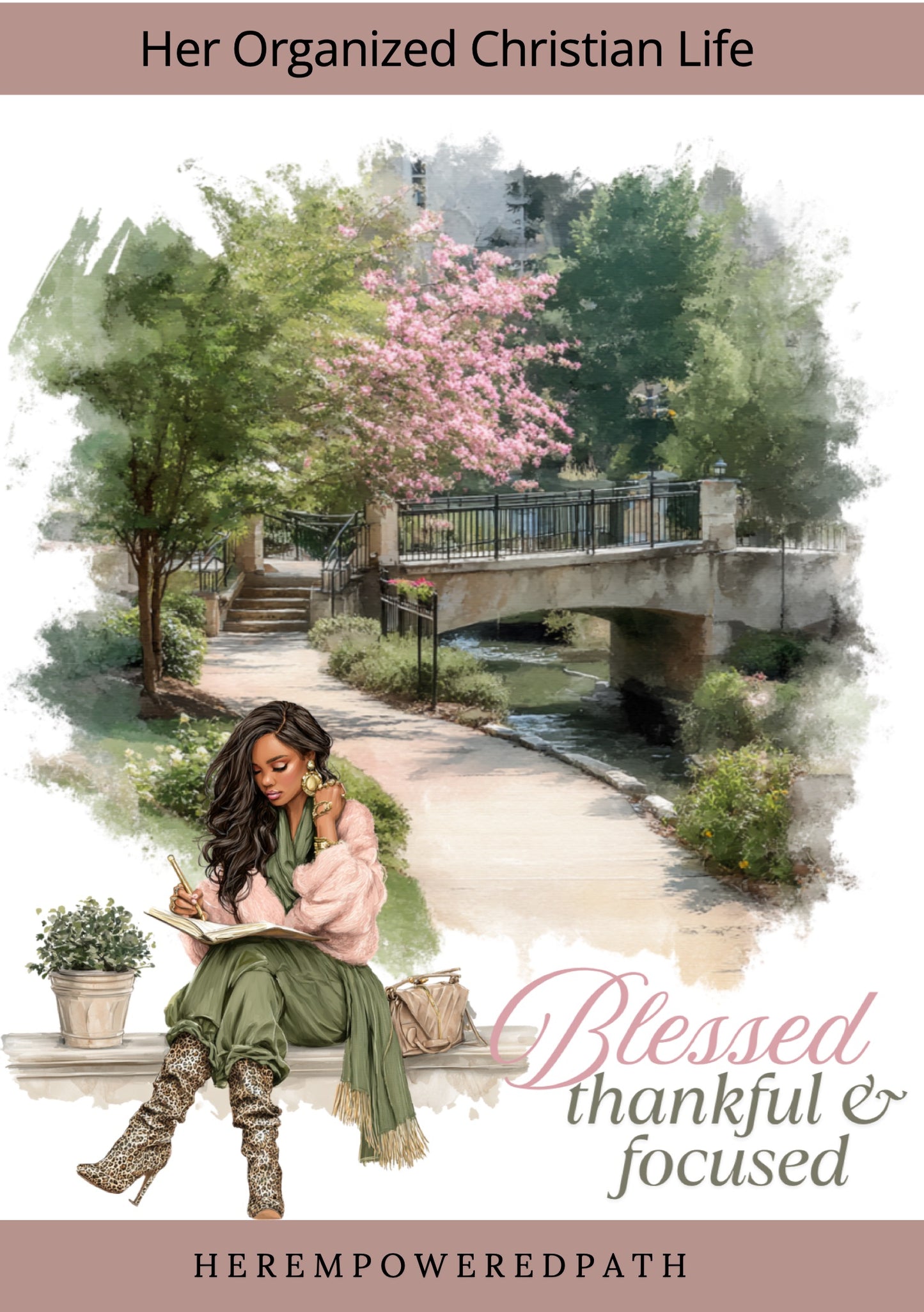 Her Organized Christian Life| Digital Black Girl Christian Stickers for Goodnotes, iPad & Digital Planners/ Faith Digital Stickers