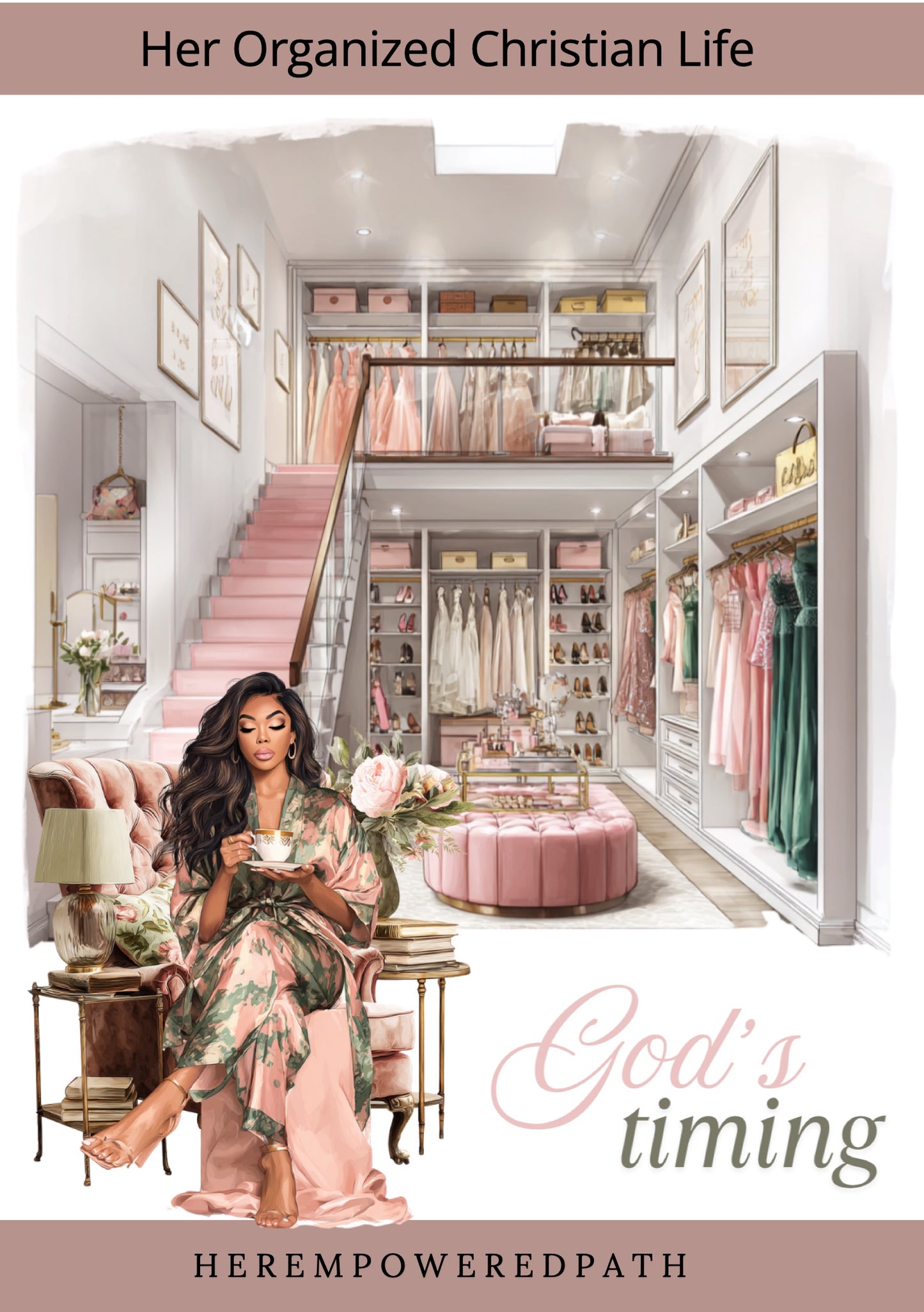 Her Organized Christian Life| Digital Black Girl Christian Stickers for Goodnotes, iPad & Digital Planners/ Faith Digital Stickers