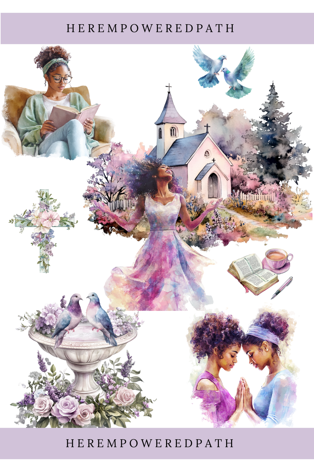 🙏🏽✨ Her Faith-Filled Life: Christian Digital Sticker Collection ✨🙏🏽 For Planners, Journals, & Vision Boards