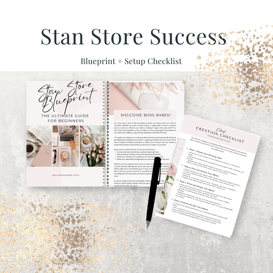 Stan Store Success Bundle: Blueprint + Setup Checklist - Digital Products - Passive Income - Entrepreneurs - Homemakers - Business - Make Money From Home