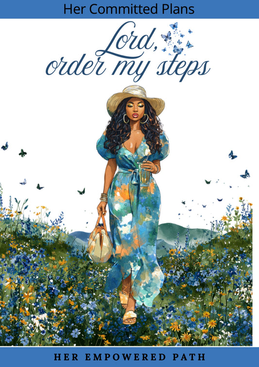 Her Committed Plans Digital Sticker Collection | Digital Black Girl Christian Stickers for Goodnotes, iPad & Digital Planners/ Faith Digital Stickers