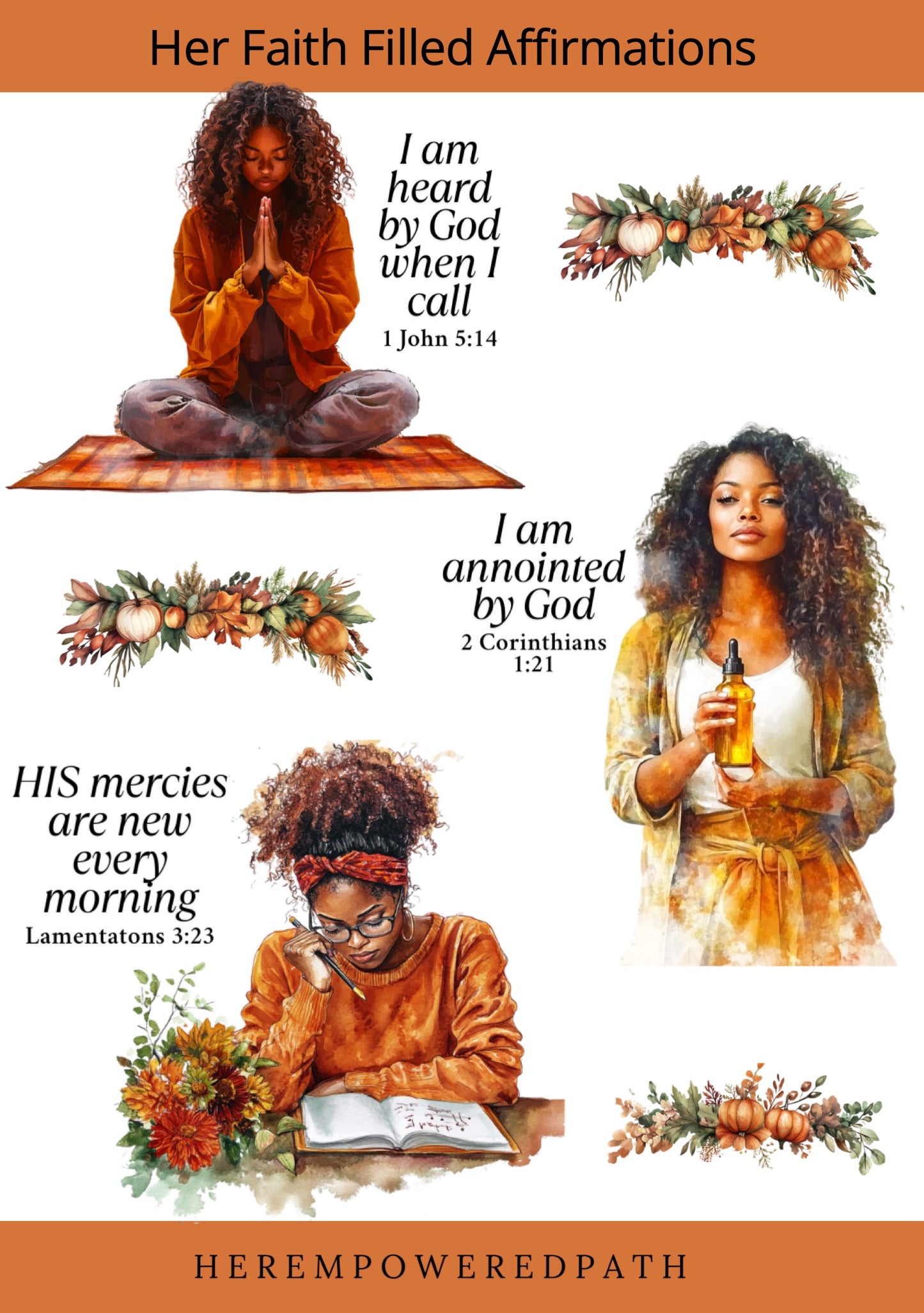 Her Faith Filled Affirmations – Digital Sticker Collection for Faith-Filled Women | Digital Sticker Collection for GoodNotes & Personal Journals (Copy)
