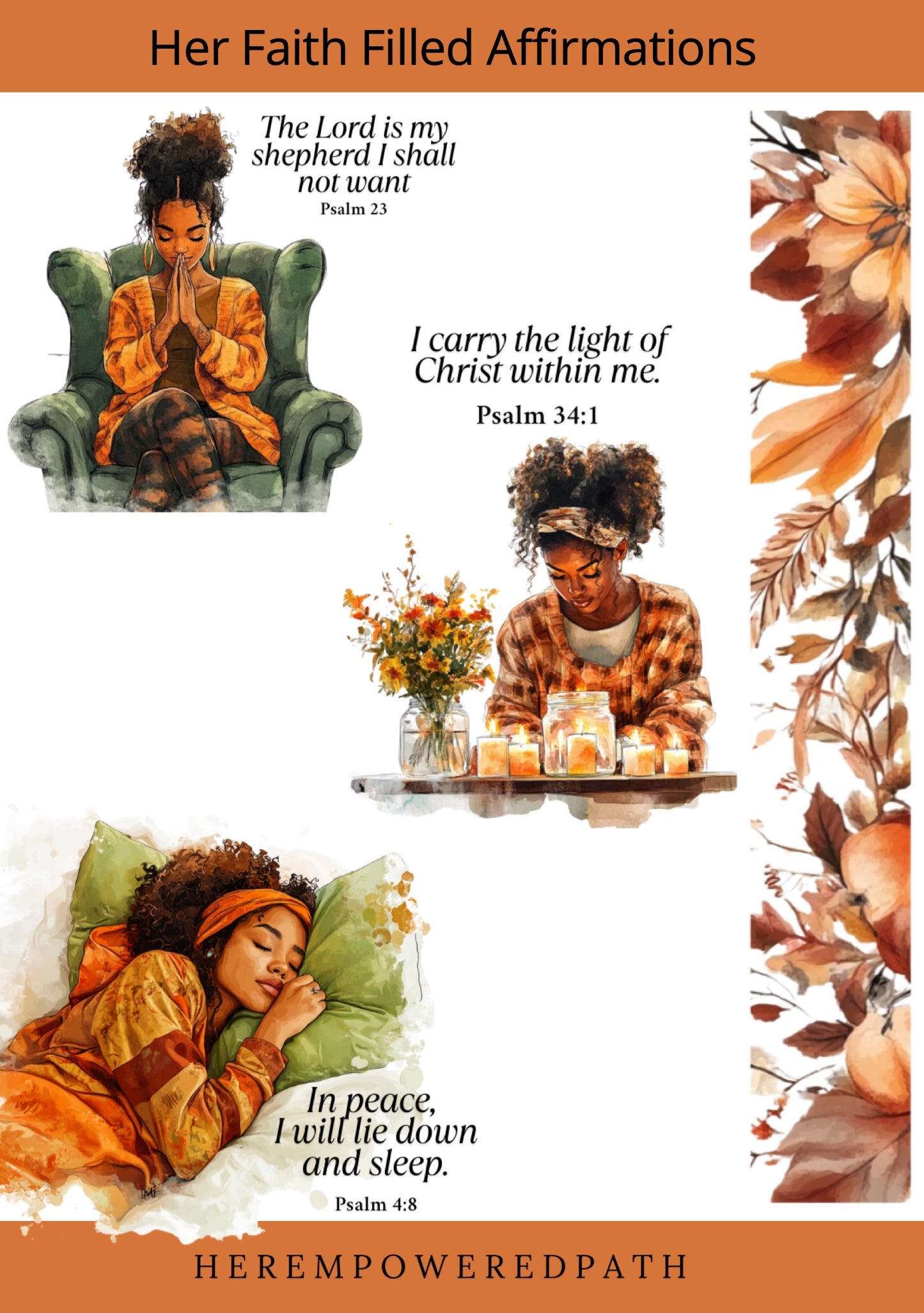 Her Faith Filled Affirmations – Digital Sticker Collection for Faith-Filled Women | Digital Sticker Collection for GoodNotes & Personal Journals (Copy)