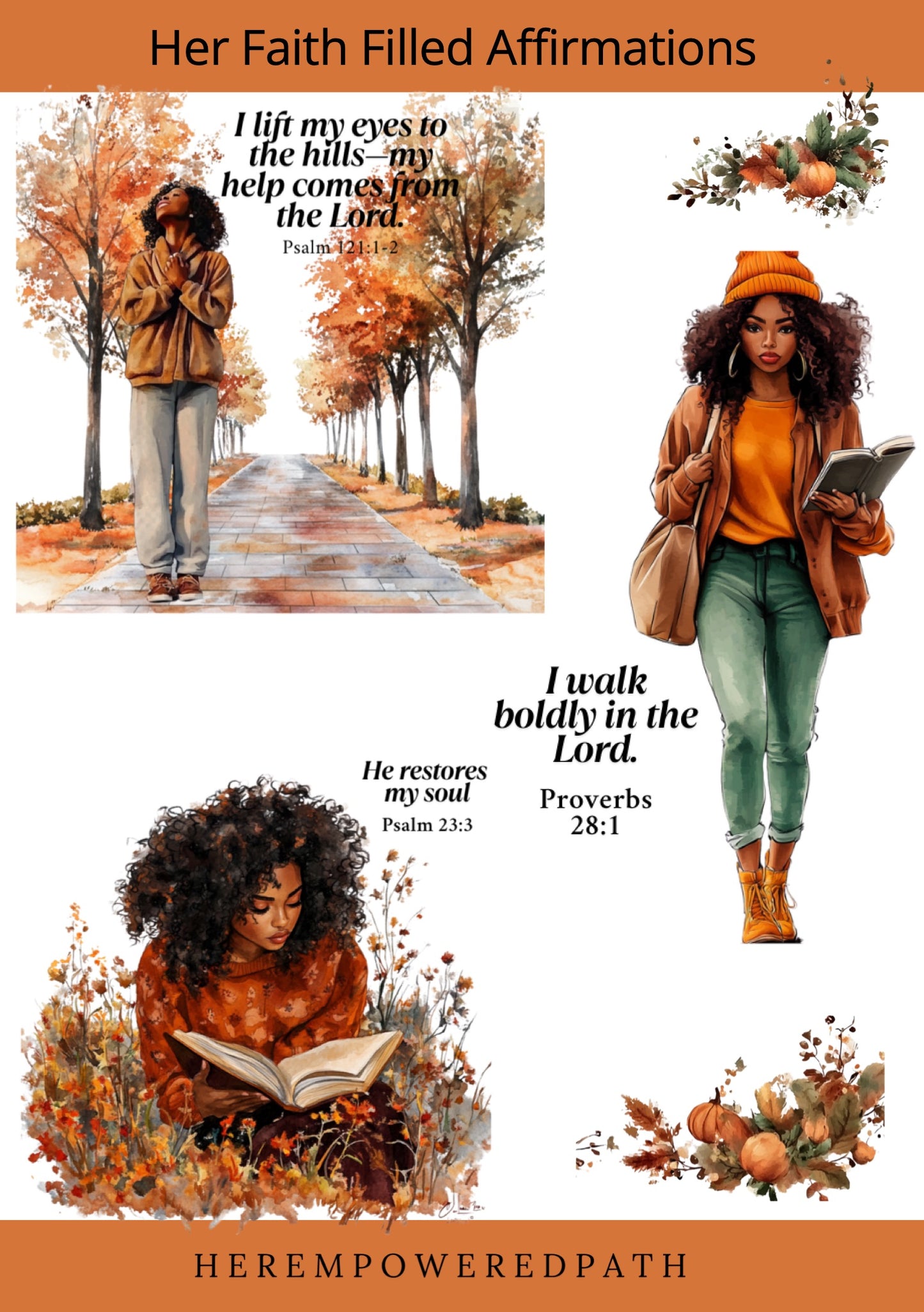 Her Faith Filled Affirmations – Digital Sticker Collection for Faith-Filled Women | Digital Sticker Collection for GoodNotes & Personal Journals (Copy)