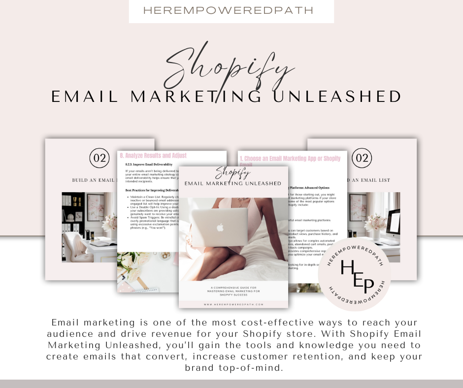 Shopify Email Marketing Unleashed: A Comprehensive Guide for Mastering Email Marketing for Shopify Success (Digital Product)